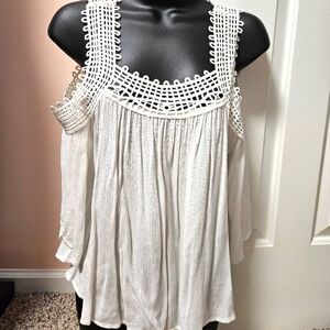 Rolla Coster Flowy Cold Shoulder Top